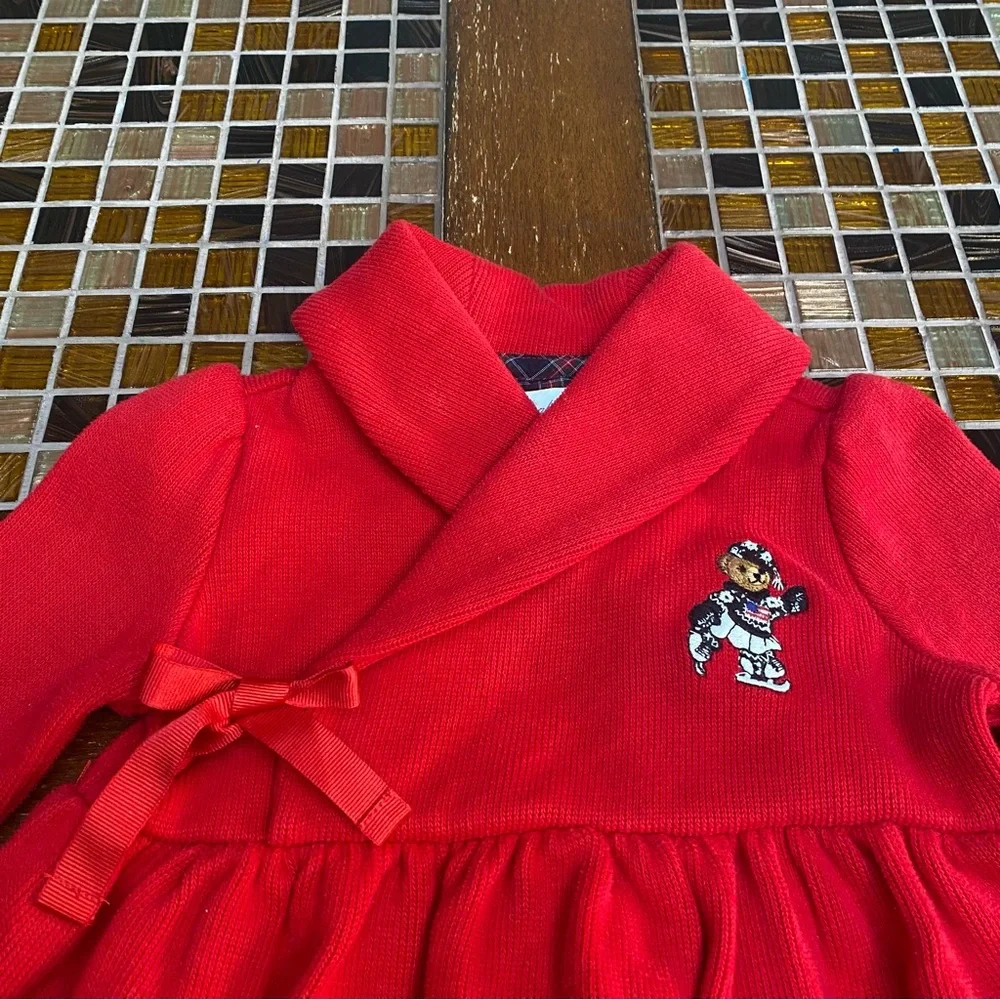 Ralph Lauren Shawl Collar with Embroidered Bear - Picture 3 of 7